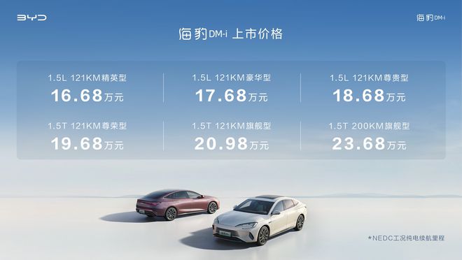 海豹DM-J9九游会 九游会J9i正式上市 1668万元起能否卖爆？(图1)