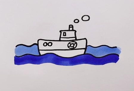 九游会J9 J9九游会彩色简单大海简笔画怎么画_简笔画图片大全(图2)