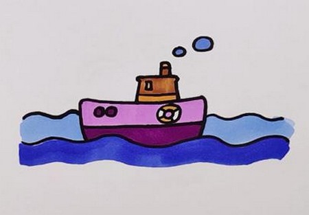 九游会J9 J9九游会彩色简单大海简笔画怎么画_简笔画图片大全(图3)