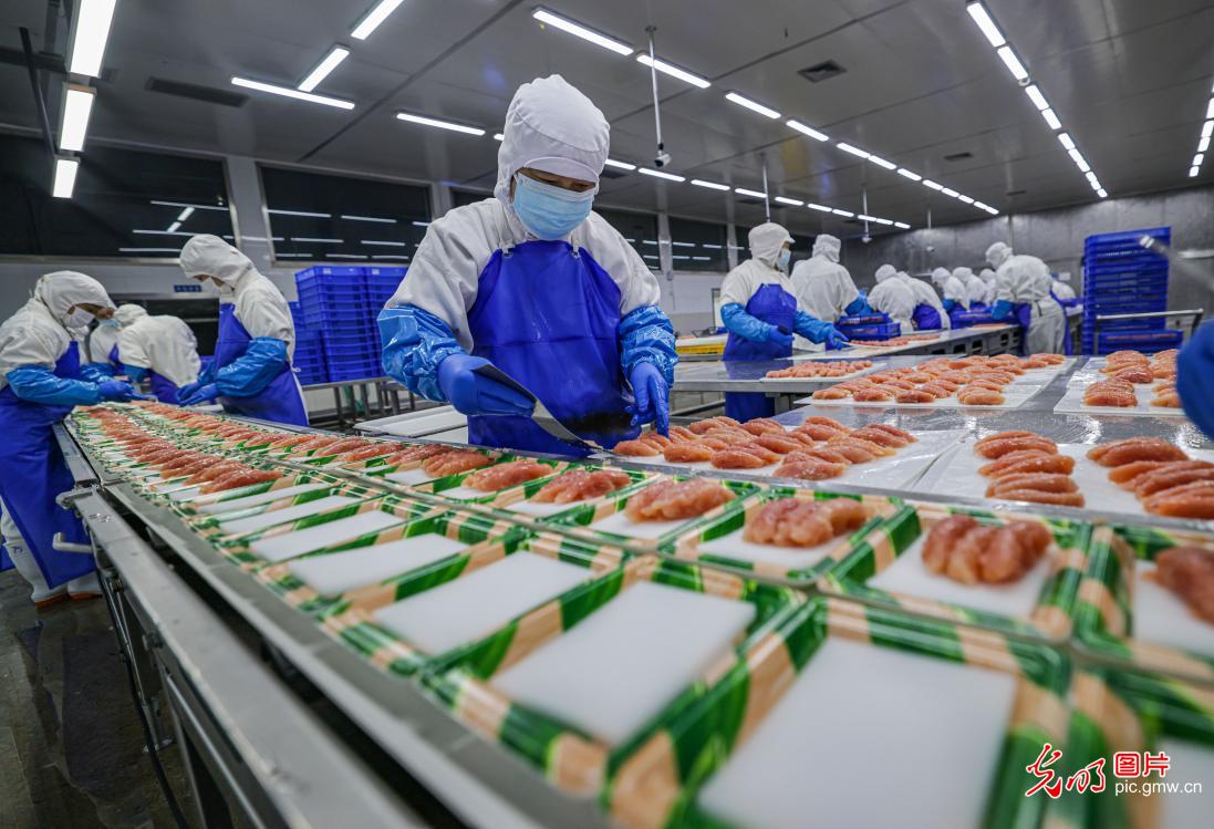 山东荣成：海洋食品生产加工忙J9九游会 九游会J9(图3)
